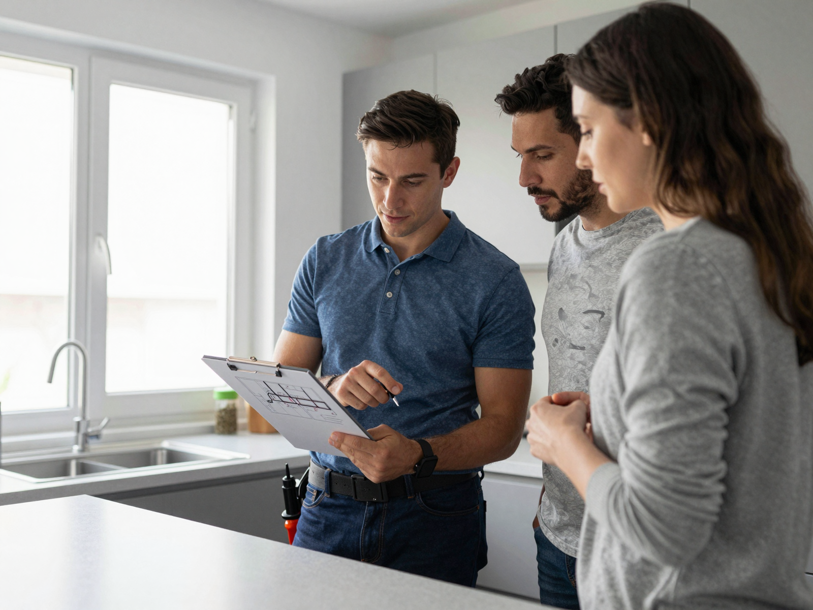 Modern home interior with professional electrical work
