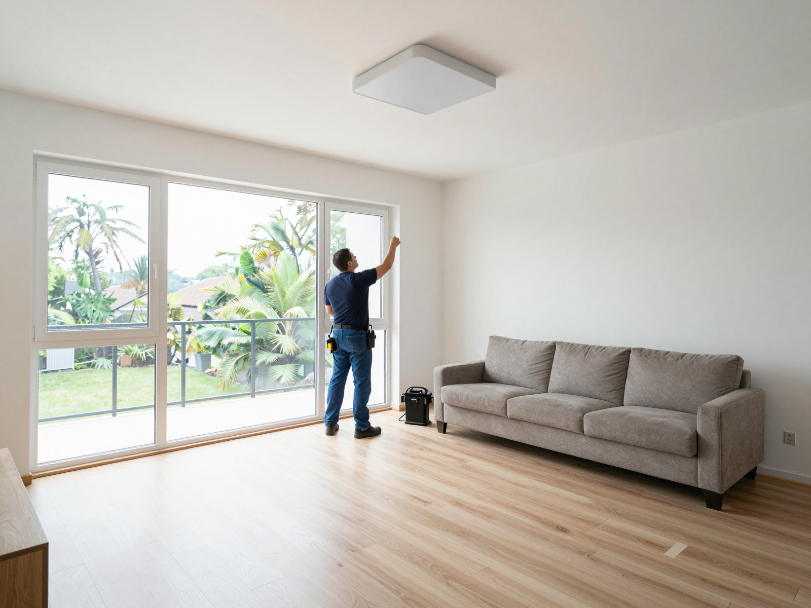 Completed residential electrical installation